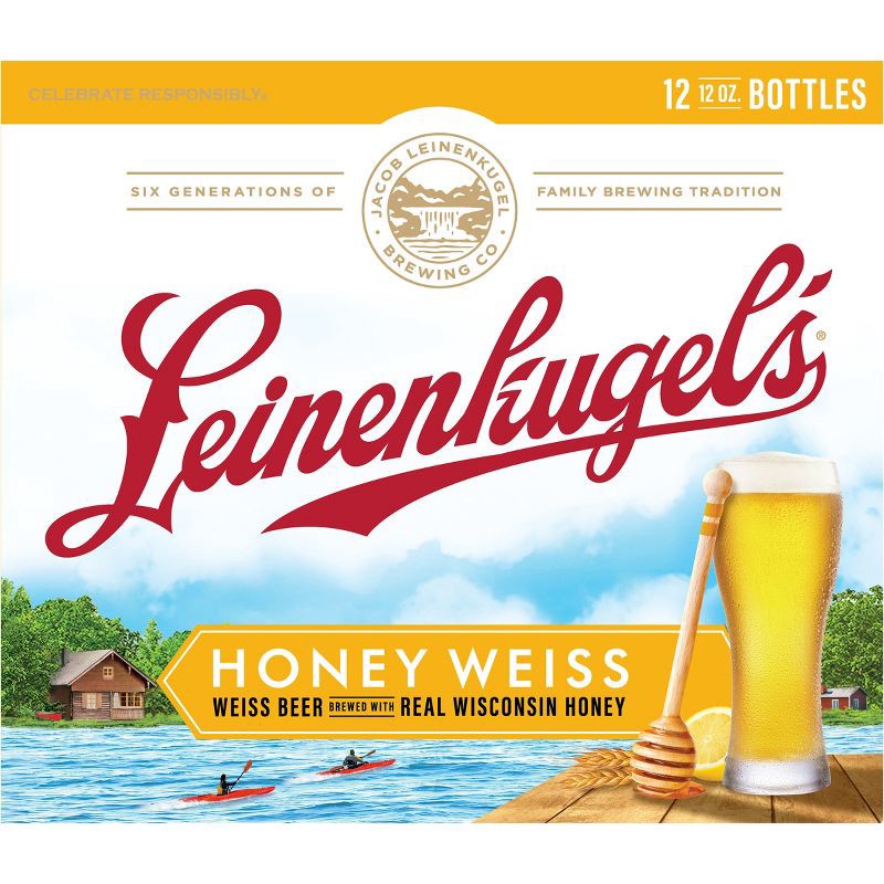 slide 8 of 9, Leinenkugel's Honey Weiss Beer - 12pk/12 fl oz Bottles, 12 ct; 12 fl oz