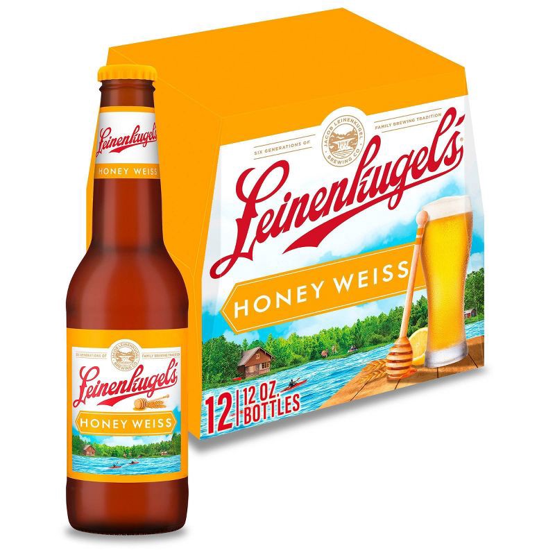 slide 1 of 9, Leinenkugel's Honey Weiss Beer - 12pk/12 fl oz Bottles, 12 ct; 12 fl oz