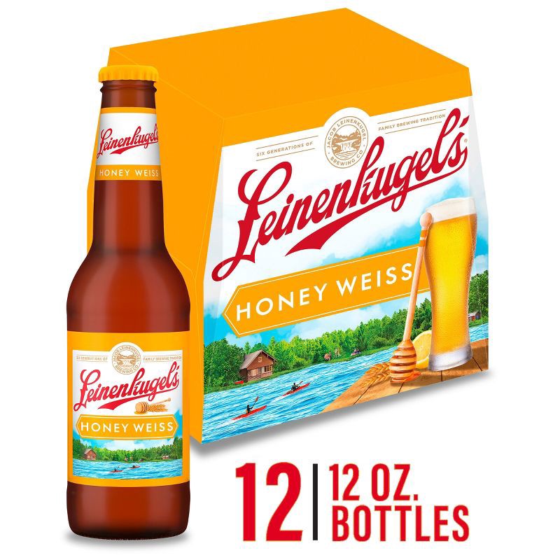 slide 1 of 9, Leinenkugel's Honey Weiss Beer - 12pk/12 fl oz Bottles, 12 ct; 12 fl oz