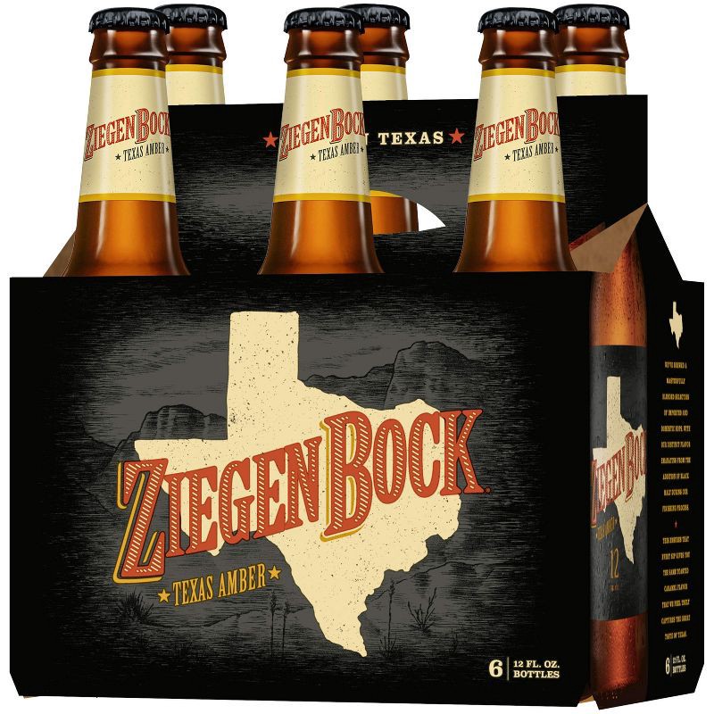 slide 3 of 6, ZiegenBock Texas Amber Beer - 6pk/12 fl oz Bottles, 6 ct; 12 fl oz