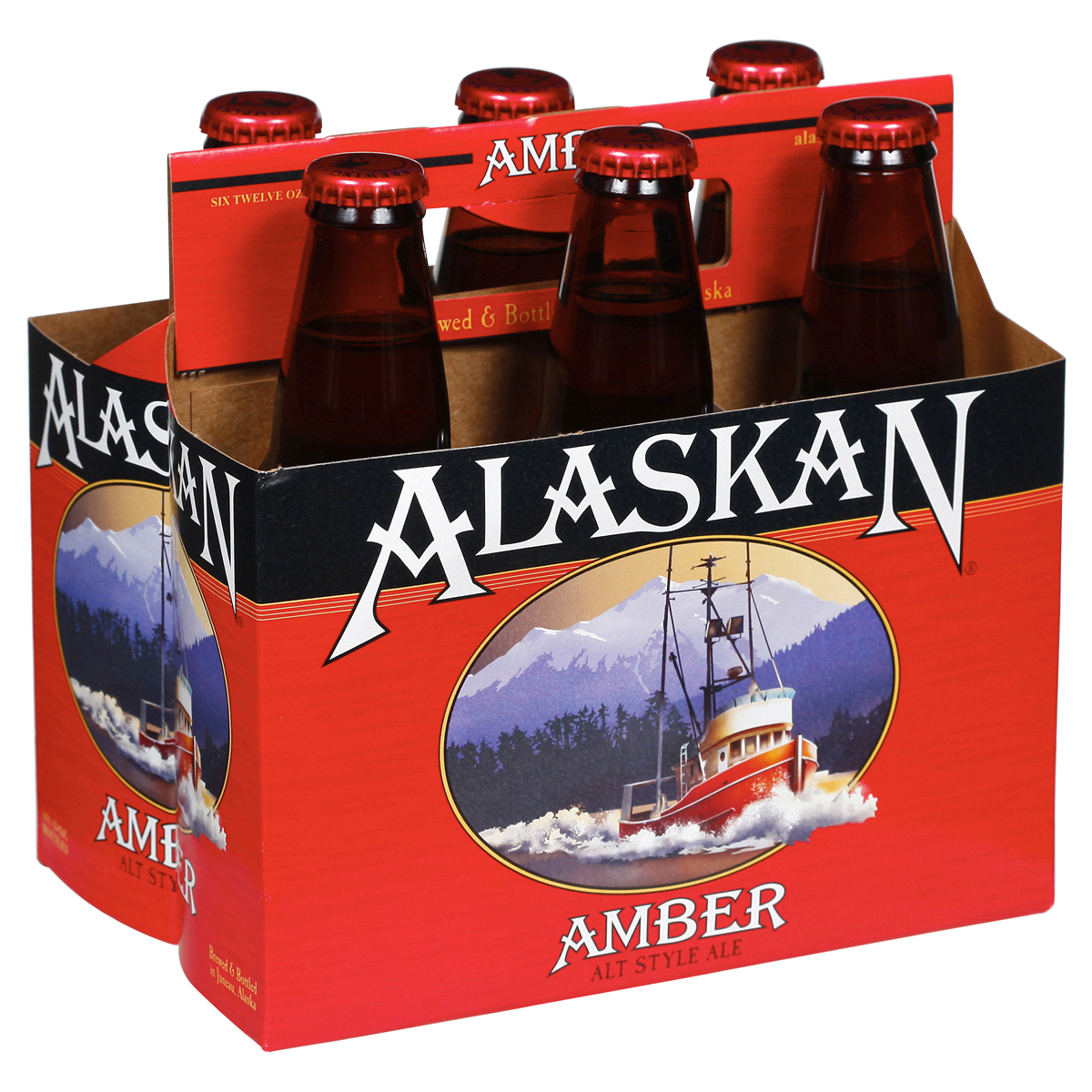 slide 4 of 5, Alaskan Brewing Co. Alaskan Amber Alt Style Ale Beer - 6pk/12 fl oz Bottles, 6 ct; 12 fl oz