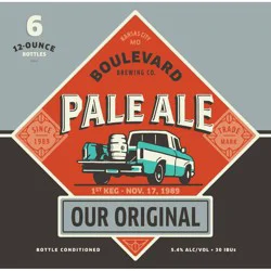 Boulevard Brewing Co. Boulevard Our Original Pale Ale Beer - 6pk/12 fl oz Bottles