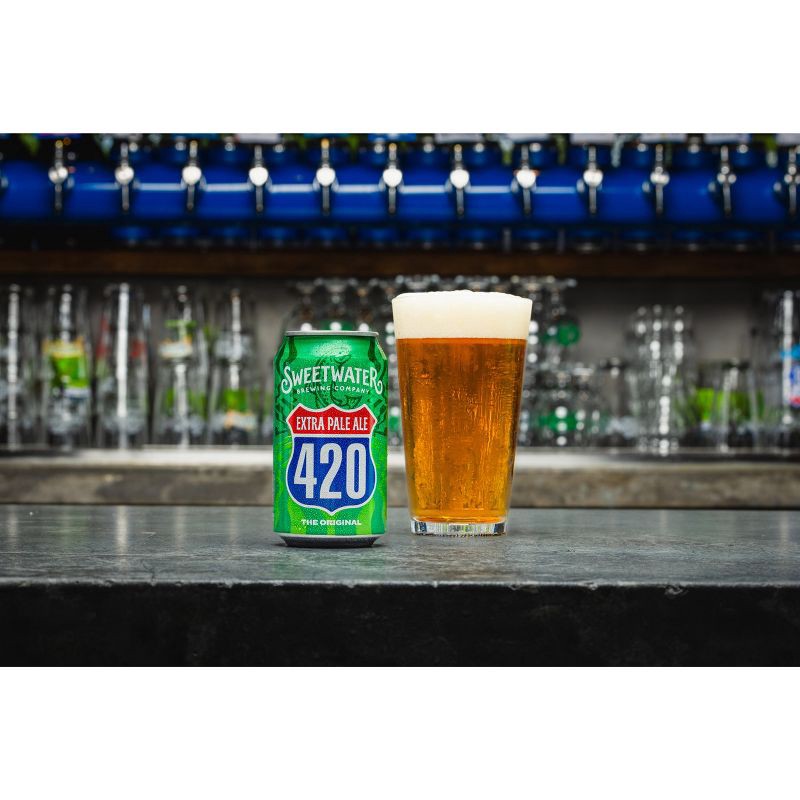 slide 7 of 10, SweetWater Brewing Company SweetWater 420 Extra Pale Ale Beer - 6pk/12 fl oz Cans, 6 ct; 12 fl oz