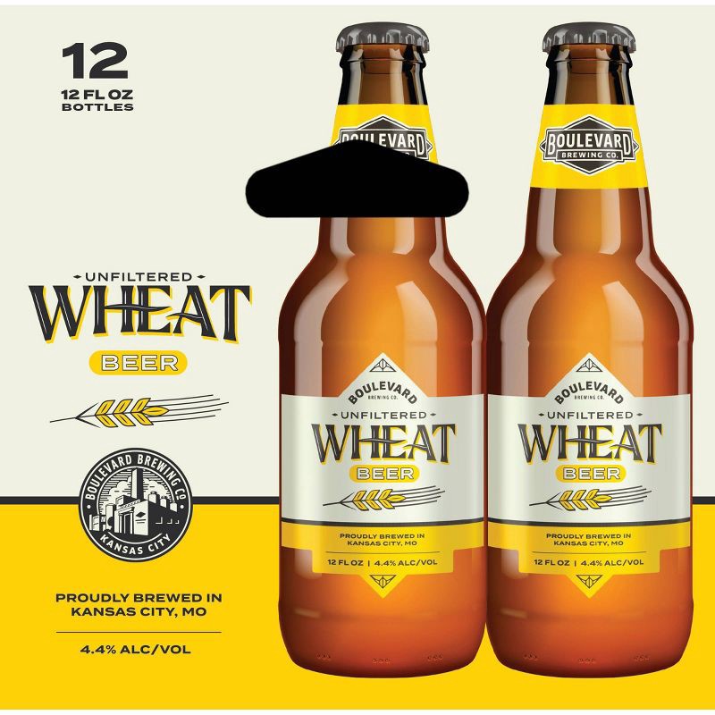 slide 2 of 3, Boulevard Brewing Co. Boulevard Unfiltered Wheat Beer - 12pk/12 fl oz Bottles, 12 ct; 12 fl oz
