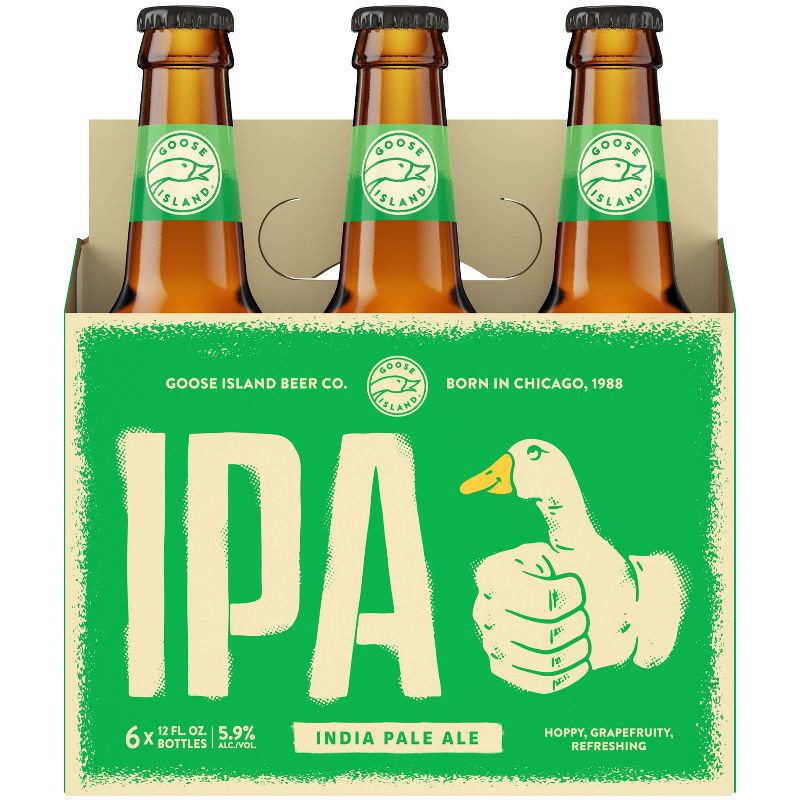 slide 5 of 9, Goose Island Beer Co. Goose Island IPA Beer - 6pk/12 fl oz Bottles, 6 ct; 12 fl oz