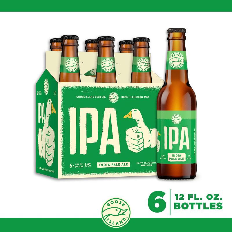 slide 9 of 9, Goose Island Beer Co. Goose Island IPA Beer - 6pk/12 fl oz Bottles, 6 ct; 12 fl oz