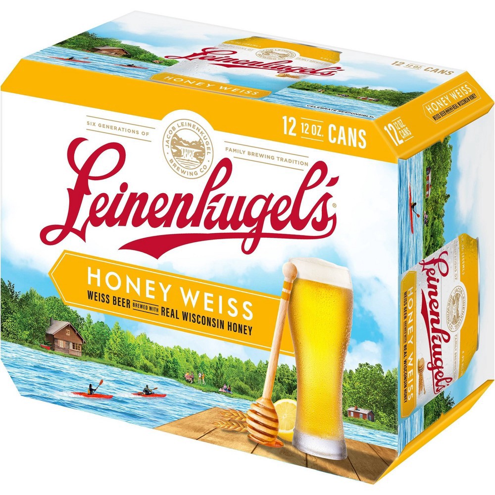 slide 4 of 5, Leinenkugel's Honey Weiss Beer - 12pk/12 fl oz Cans, 12 ct; 12 fl oz