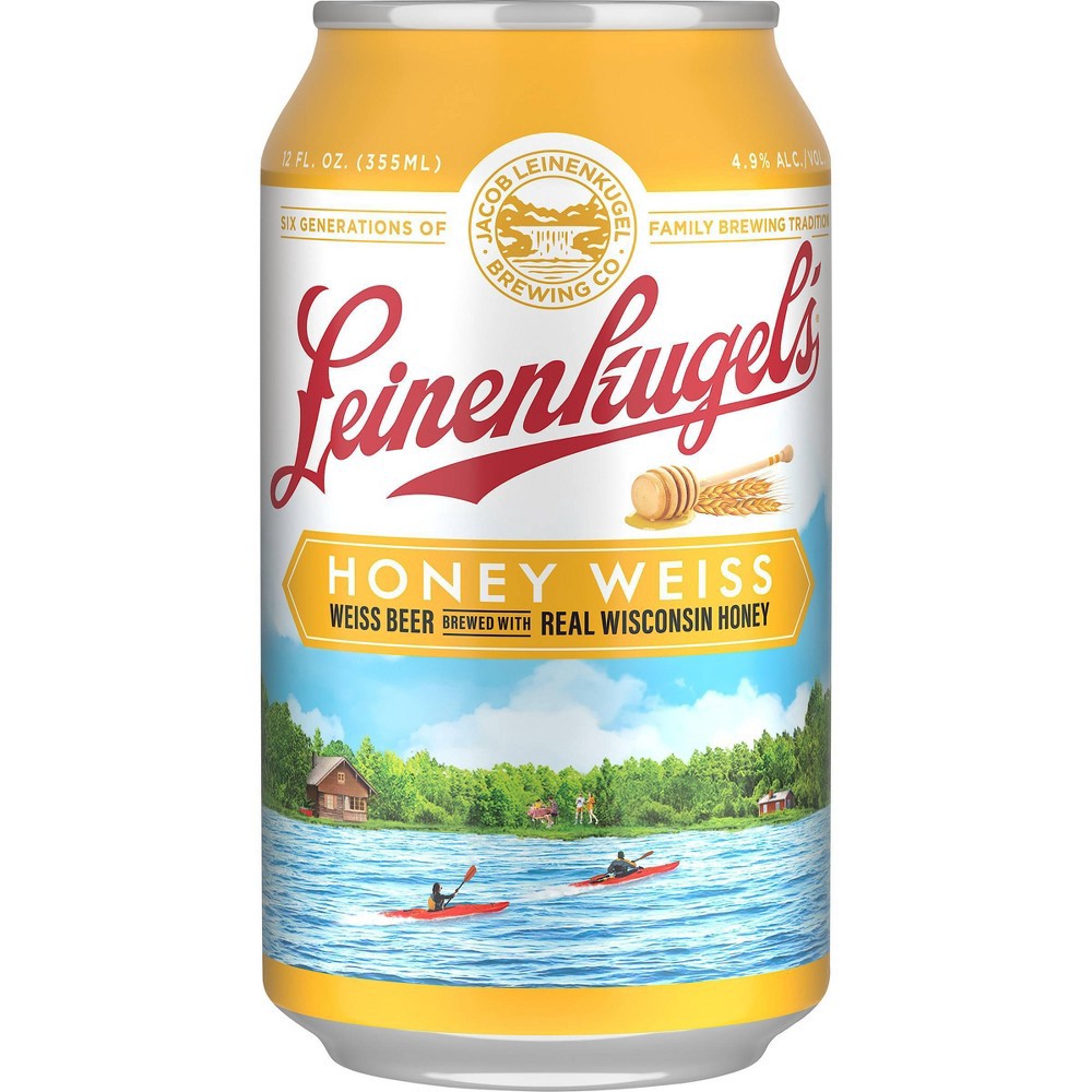 slide 5 of 5, Leinenkugel's Honey Weiss Beer - 12pk/12 fl oz Cans, 12 ct; 12 fl oz