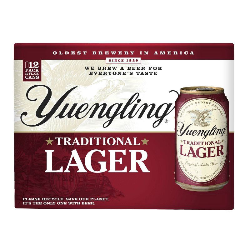 slide 2 of 5, Yuengling Traditional Lager Beer - 12pk/12 fl oz Cans, 12 ct; 12 fl oz