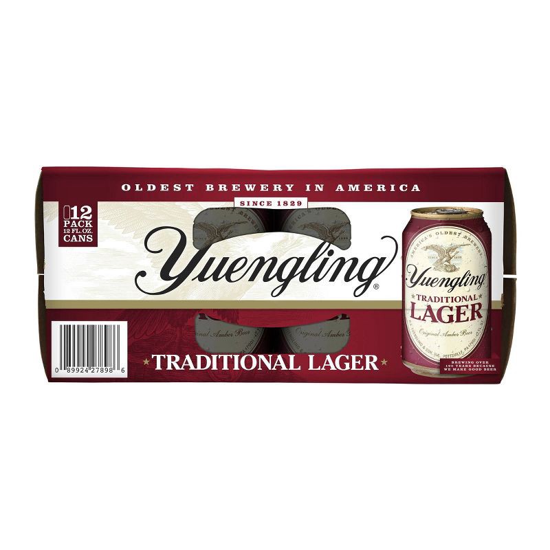 slide 4 of 5, Yuengling Traditional Lager Beer - 12pk/12 fl oz Cans, 12 ct; 12 fl oz