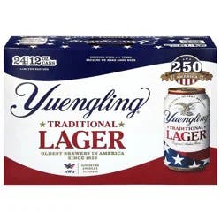 Yuengling Amber Lager Beer - 24pk/12 fl oz Cans
