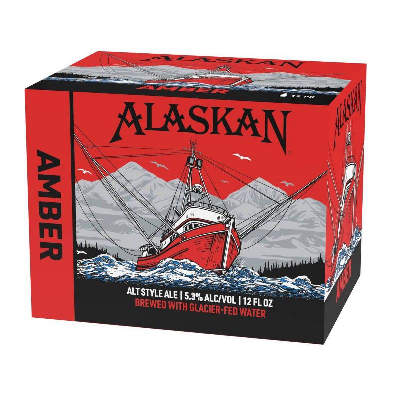 slide 2 of 4, Alaskan Brewing Co. Alaskan Amber Alt Style Ale Beer - 12pk/12 fl oz Bottles, 12 ct; 12 fl oz