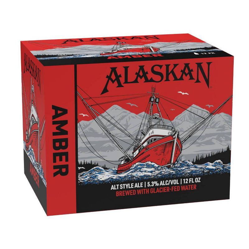 slide 4 of 4, Alaskan Brewing Co. Alaskan Amber Alt Style Ale Beer - 12pk/12 fl oz Bottles, 12 ct; 12 fl oz