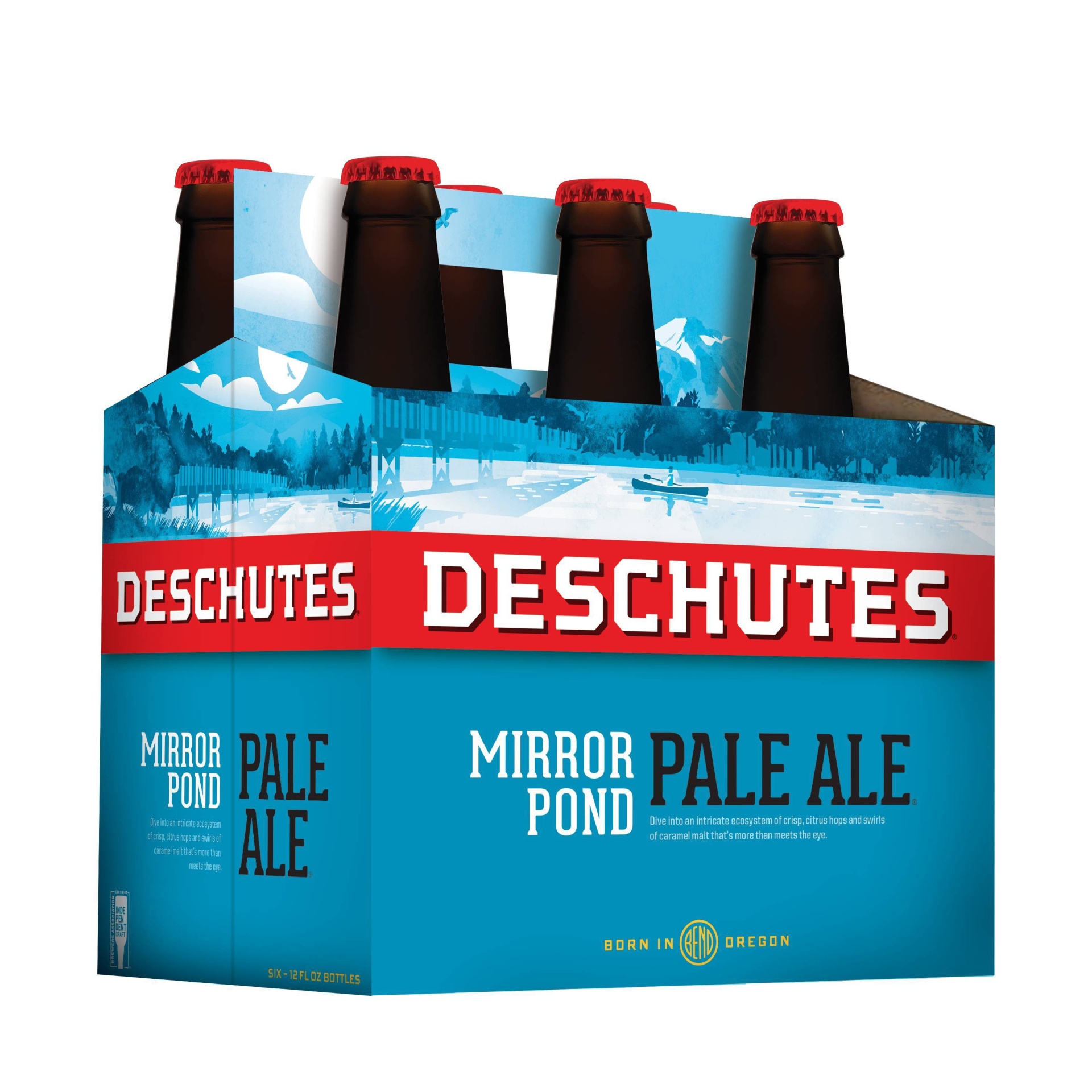 slide 1 of 1, Deschutes Brewery Deschutes Mirror Pond Pale Ale Beer - 6pk/12 fl oz Bottles, 6 ct, 12 fl oz