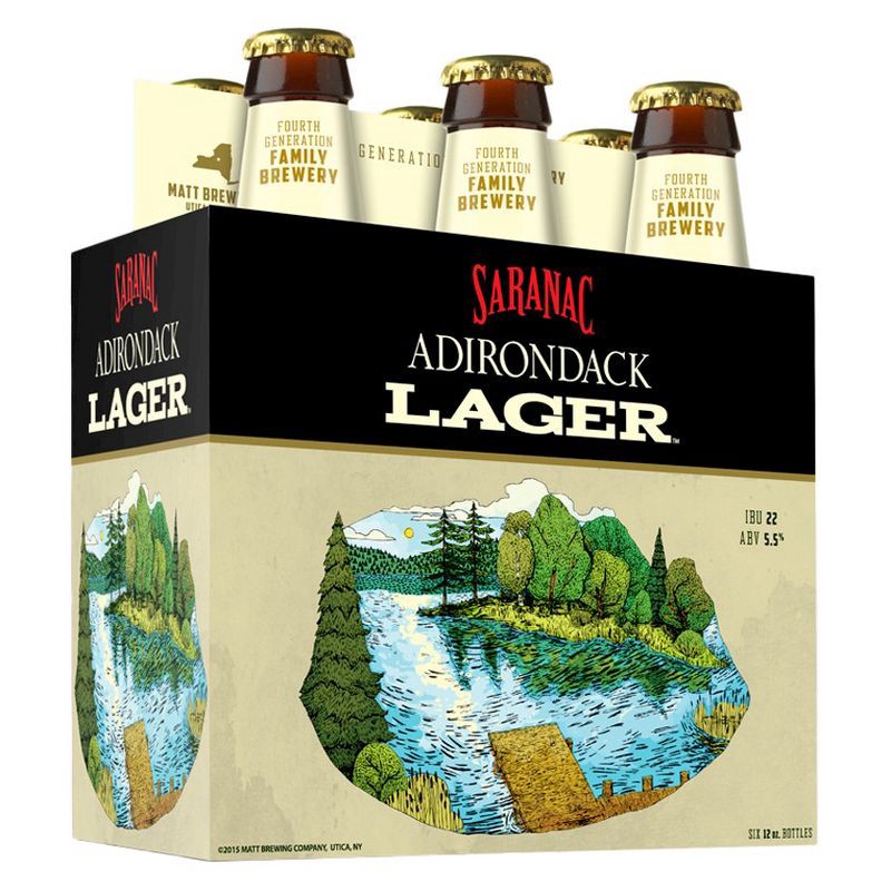 slide 1 of 1, Saranac Arirondack Lager Bottles, 6 ct; 12 oz