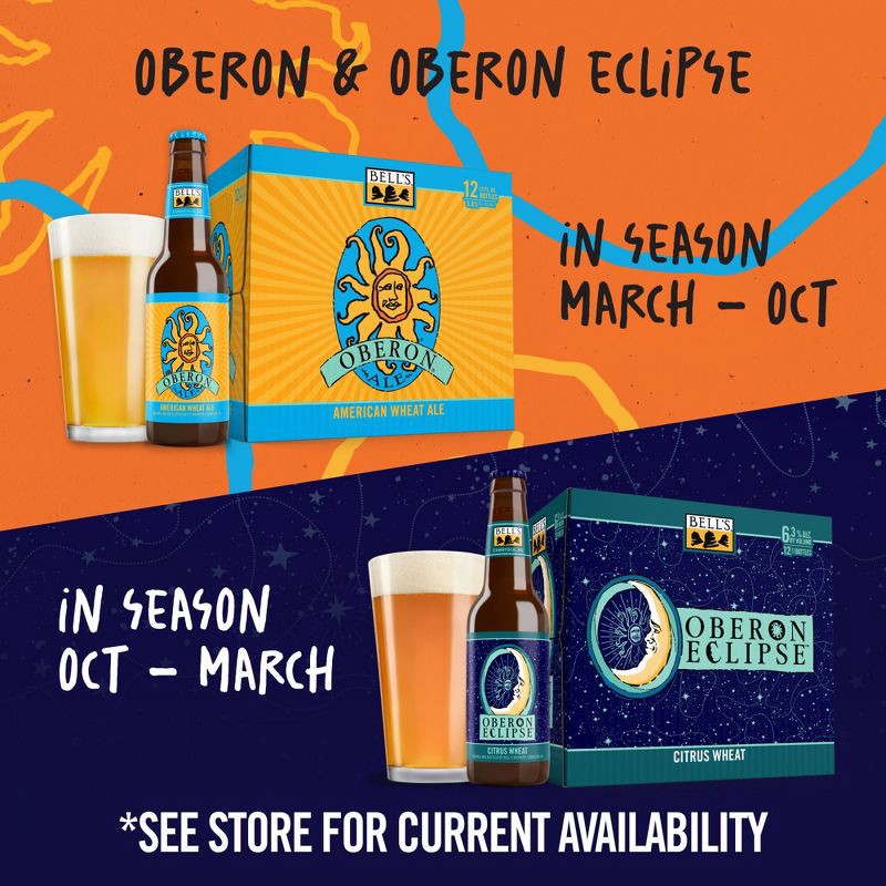 slide 3 of 8, Bell's Brewery Bell's Oberon Wheat Ale Beer - 12pk/12 fl oz Bottles, 12 ct; 12 fl oz