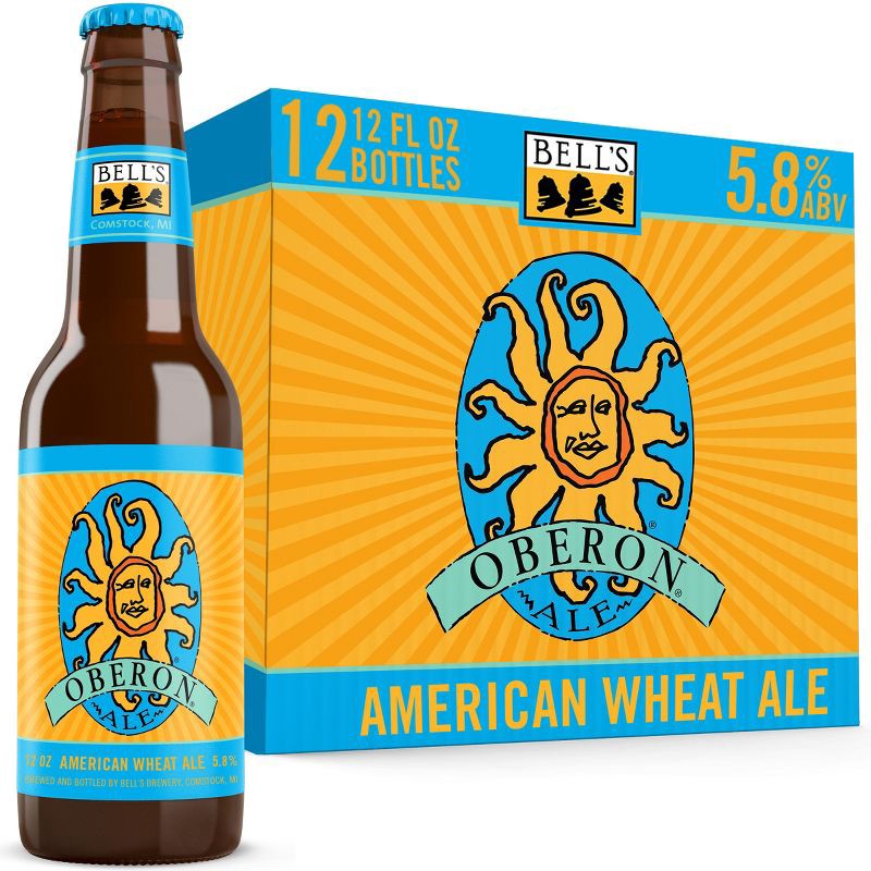 slide 1 of 8, Bell's Brewery Bell's Oberon Wheat Ale Beer - 12pk/12 fl oz Bottles, 12 ct; 12 fl oz