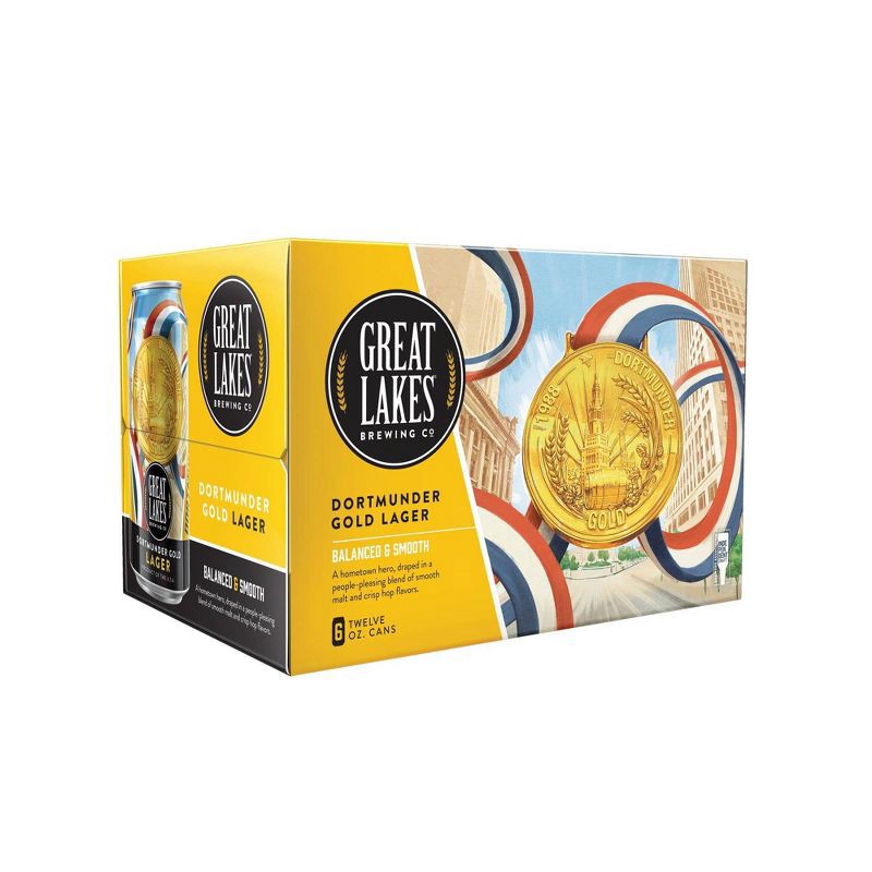 slide 1 of 1, Great Lakes Brewing Co. Great Lakes Dortmunder Gold Lager Beer - 6pk/12 fl oz Cans, 6 ct; 12 fl oz