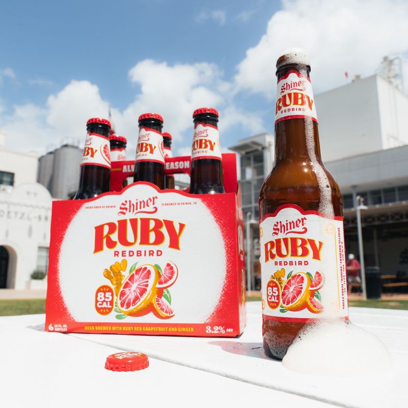 slide 4 of 9, Shiner Ruby Redbird Grapefruit Beer - 6pk/12 fl oz Bottles, 6 ct; 12 fl oz