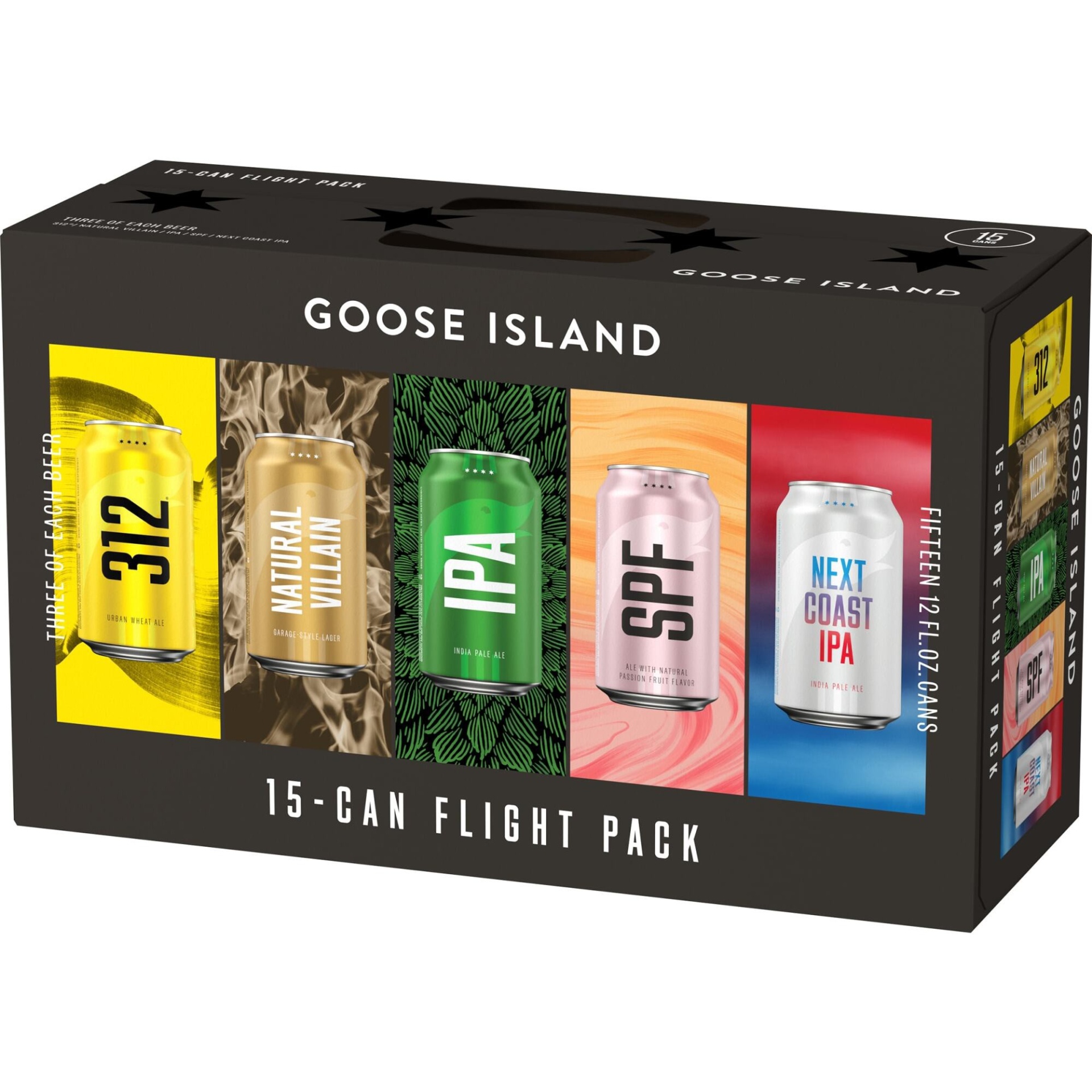 slide 1 of 1, Goose Island Beer Co. Goose Island Flight Pack Variety Beer, 15 ct; 12 fl oz