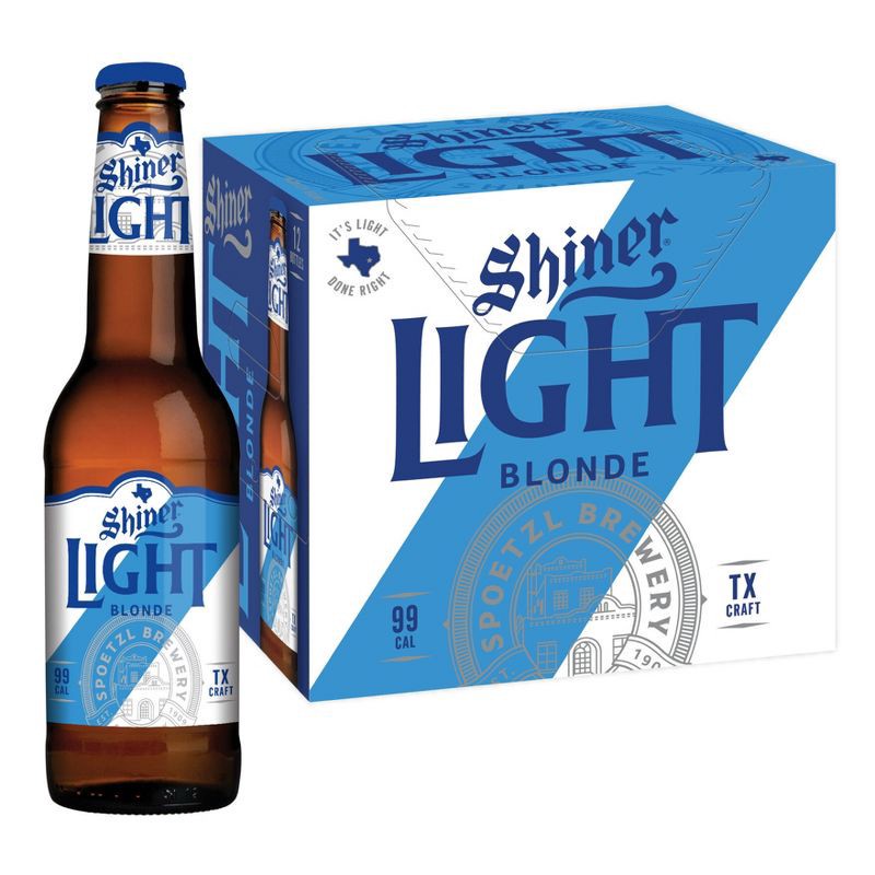 slide 12 of 12, Shiner Light Blonde Beer - 12pk/12 fl oz Bottles, 12 ct; 12 fl oz