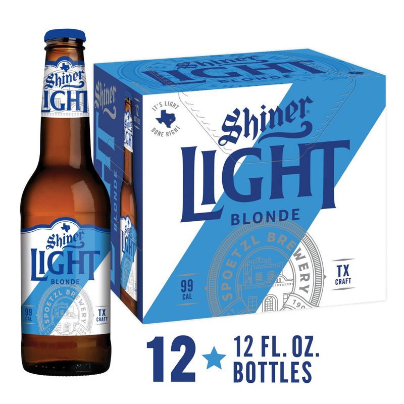 slide 11 of 12, Shiner Light Blonde Beer - 12pk/12 fl oz Bottles, 12 ct; 12 fl oz