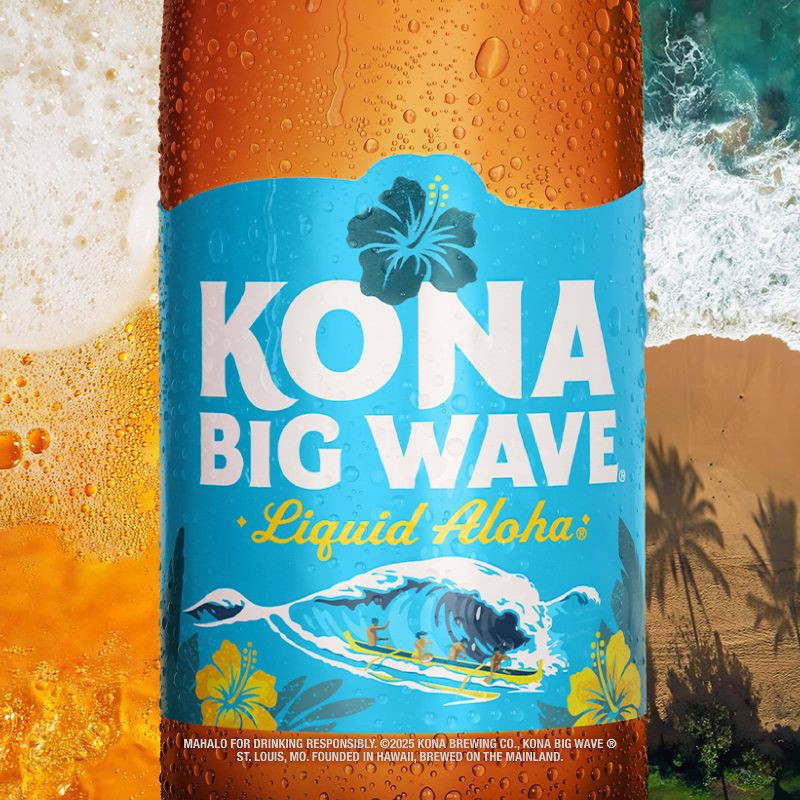 slide 4 of 10, Kona Brewing Co. Kona Big Wave Golden Ale Beer - 6pk/12 fl oz Bottles, 6 ct; 12 fl oz