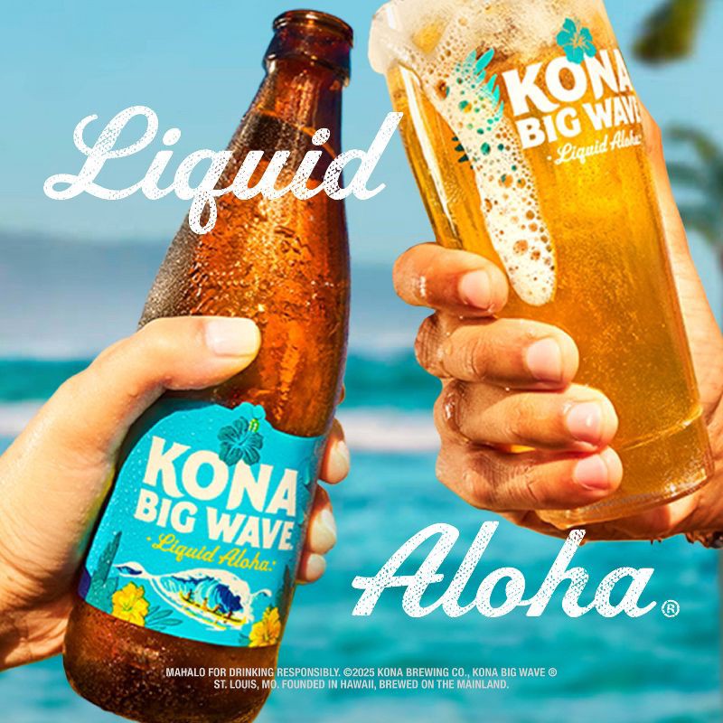 slide 5 of 10, Kona Brewing Co. Kona Big Wave Golden Ale Beer - 6pk/12 fl oz Bottles, 6 ct; 12 fl oz