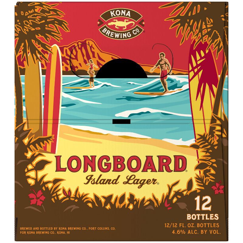 slide 4 of 8, Kona Brewing Co. Kona Longboard Island Lager Beer - 12pk/12 fl oz Bottles, 12 ct; 12 fl oz