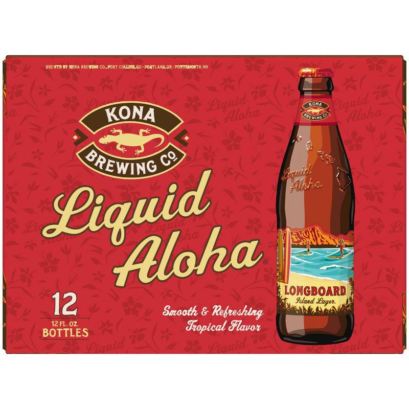 slide 5 of 8, Kona Brewing Co. Kona Longboard Island Lager Beer - 12pk/12 fl oz Bottles, 12 ct; 12 fl oz