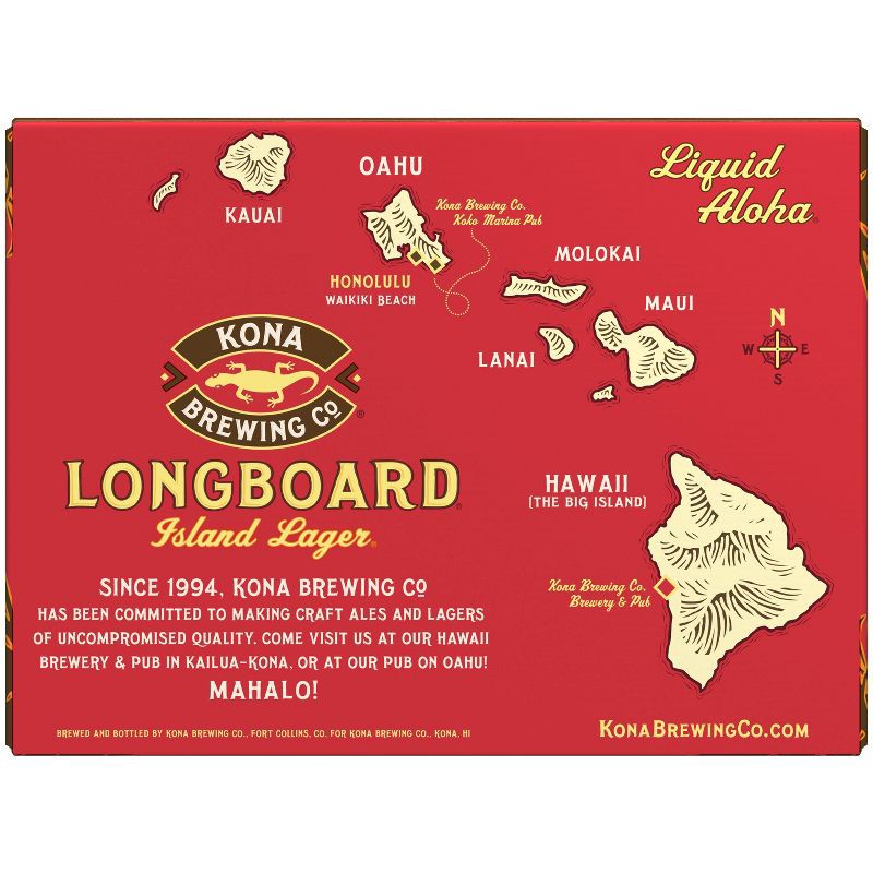 slide 6 of 8, Kona Brewing Co. Kona Longboard Island Lager Beer - 12pk/12 fl oz Bottles, 12 ct; 12 fl oz