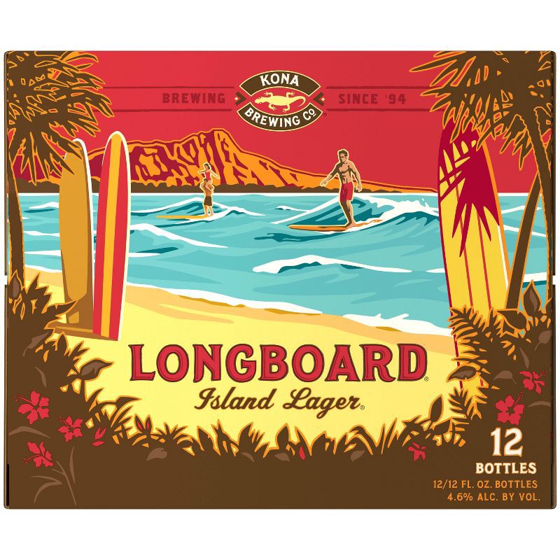 slide 7 of 8, Kona Brewing Co. Kona Longboard Island Lager Beer - 12pk/12 fl oz Bottles, 12 ct; 12 fl oz