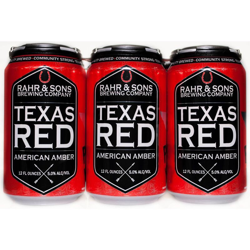 slide 1 of 1, Rahr & Sons Brewing Company Rahr & Sons Texas Red American Amber Beer - 6pk/12 fl oz Cans, 6 ct; 12 fl oz