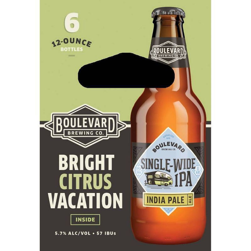 slide 2 of 3, Boulevard Brewing Co. Boulevard Single-Wide IPA Beer - 6pk/12 fl oz Bottles, 6 ct; 12 fl oz