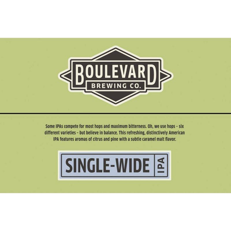 slide 3 of 3, Boulevard Brewing Co. Boulevard Single-Wide IPA Beer - 6pk/12 fl oz Bottles, 6 ct; 12 fl oz