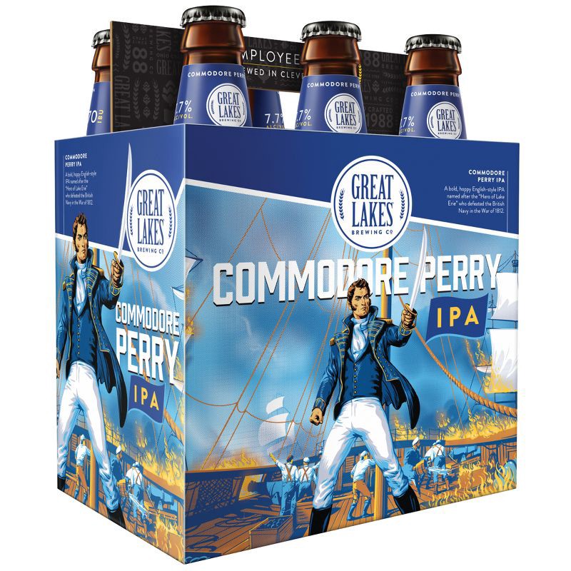 slide 2 of 6, Great Lakes Brewing Co. Great Lakes Commodore Perry IPA Beer - 6pk/12 fl oz Bottles, 6 ct; 12 fl oz