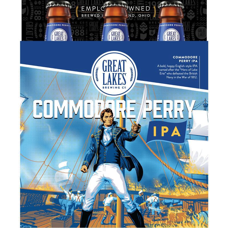 slide 6 of 6, Great Lakes Brewing Co. Great Lakes Commodore Perry IPA Beer - 6pk/12 fl oz Bottles, 6 ct; 12 fl oz
