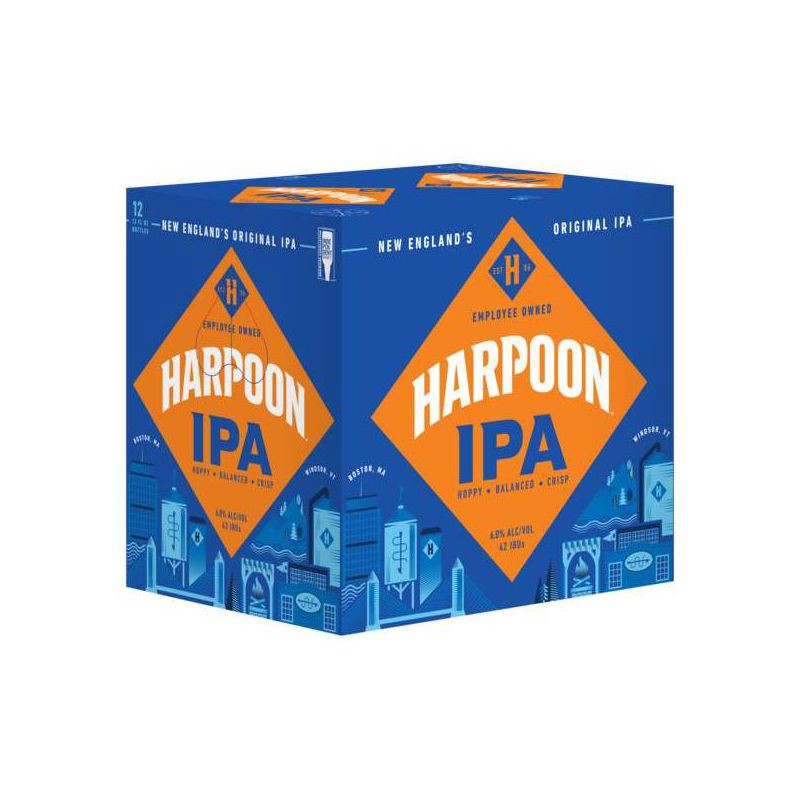 slide 1 of 1, Mass Bay Brewing Co Harpoon IPA Beer - 12pk/12 fl oz Bottles, 12 ct; 12 fl oz