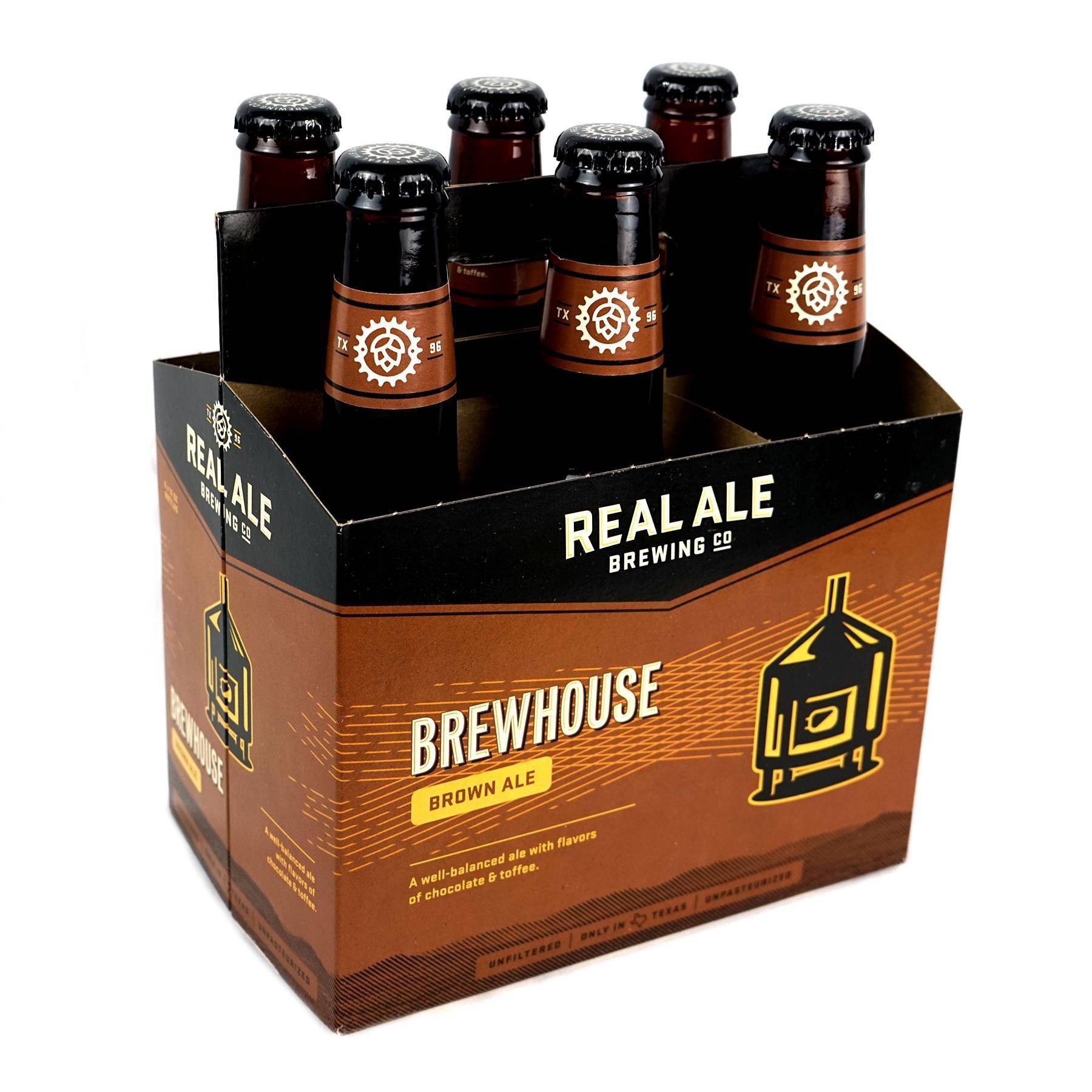 slide 1 of 1, Real Ale Brewing Co. Real Ale Brewhouse Brown Ale Beer - 6pk/12 fl oz Bottles, 6 ct; 12 fl oz
