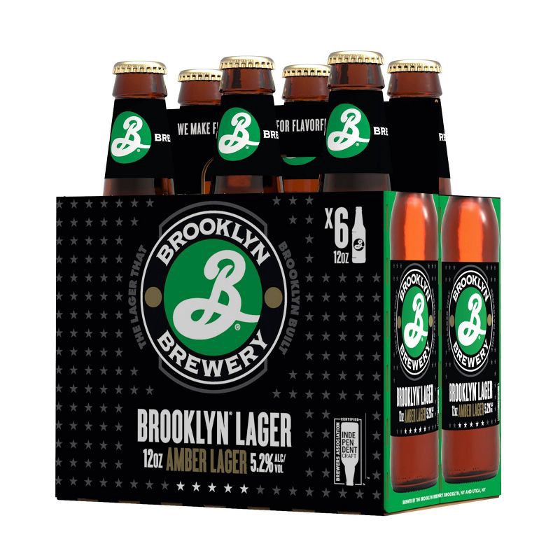slide 2 of 6, Brooklyn Brewery Brooklyn Lager Beer - 6pk/12 fl oz Bottles, 6 ct; 12 fl oz