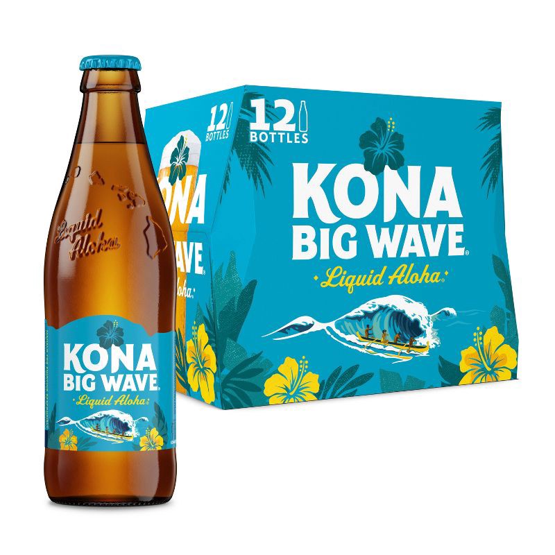 slide 1 of 10, Kona Brewing Co. Kona Big Wave Golden Ale Beer - 12pk/12 fl oz Bottles, 12 ct; 12 fl oz