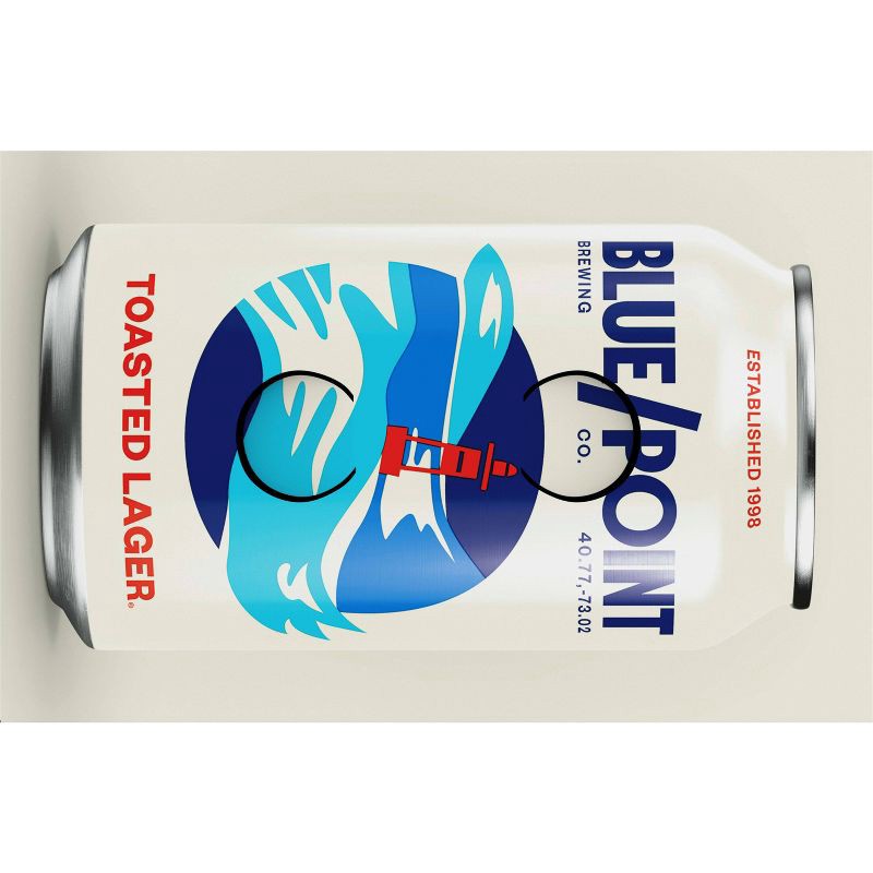 slide 5 of 8, Blue Point Brewing Company Blue Point Toasted Lager Beer - 6pk/12 fl oz Cans, 6 ct; 12 fl oz