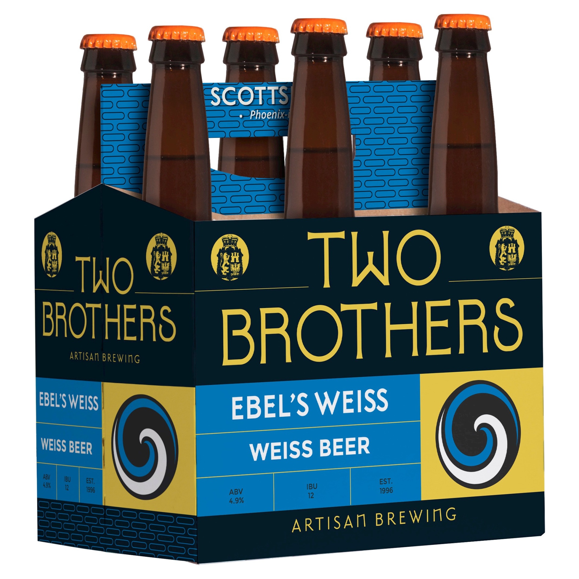 slide 1 of 1, Moerlein Two Brothers Ebel's Weiss Beer - 6pk/12 fl oz Bottles, 6 ct; 12 fl oz