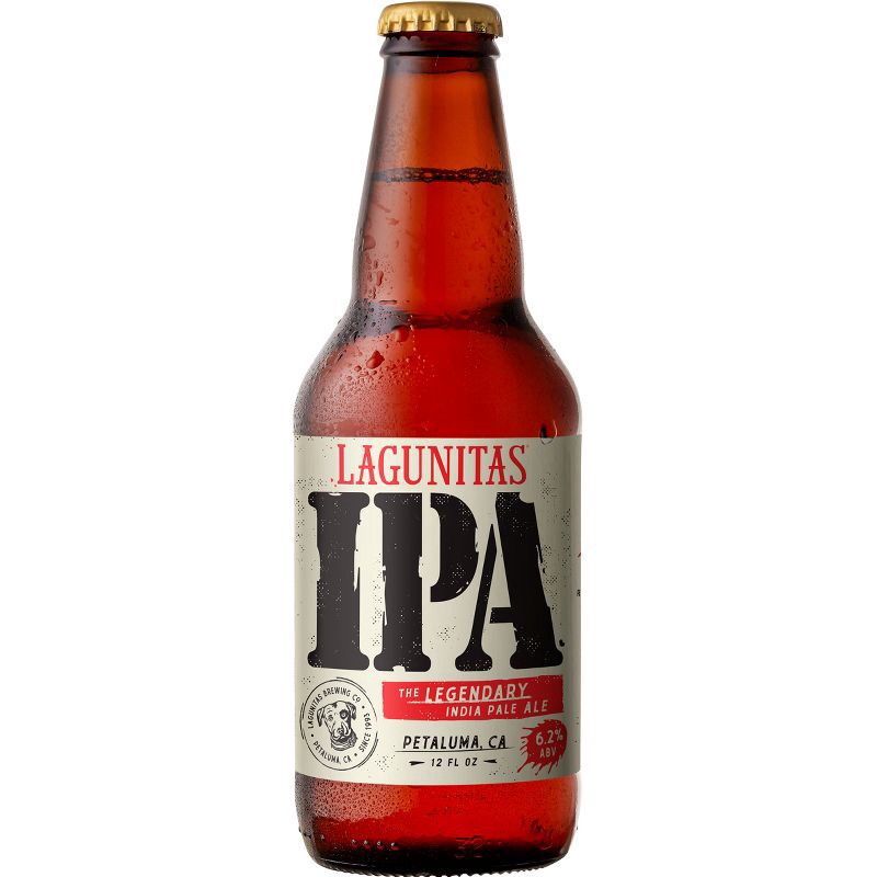 slide 6 of 7, Lagunitas IPA Beer - 12pk/12 fl oz Bottles, 12 ct; 12 fl oz