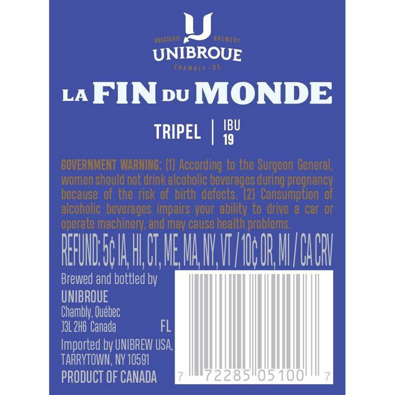 slide 3 of 3, Unibroue La Fin du Monde Beer - 4pk/12 fl oz Bottles, 4 ct; 12 fl oz