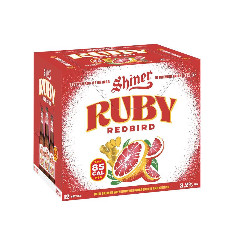 slide 1 of 8, Shiner Ruby Redbird Grapefruit Beer - 12pk/12 fl oz Bottles, 12 ct; 12 fl oz