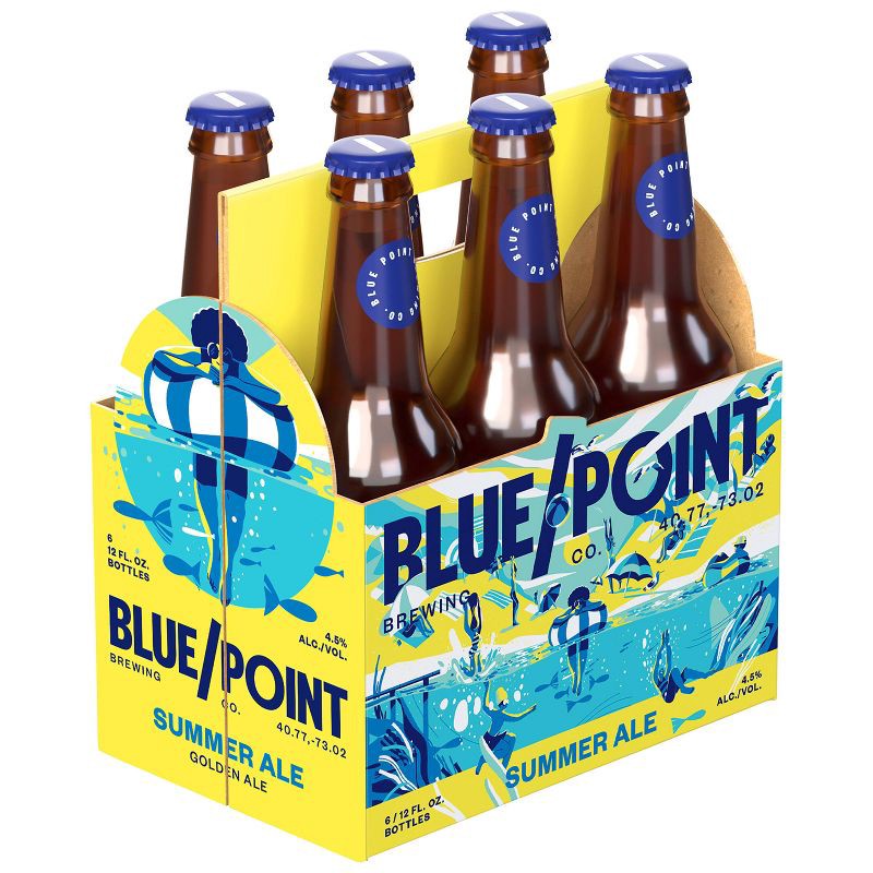 slide 1 of 4, Blue Point Brewing Company Blue Point Seasonal Lager Beer - 6pk/12 fl oz Bottles, 6 ct; 12 fl oz