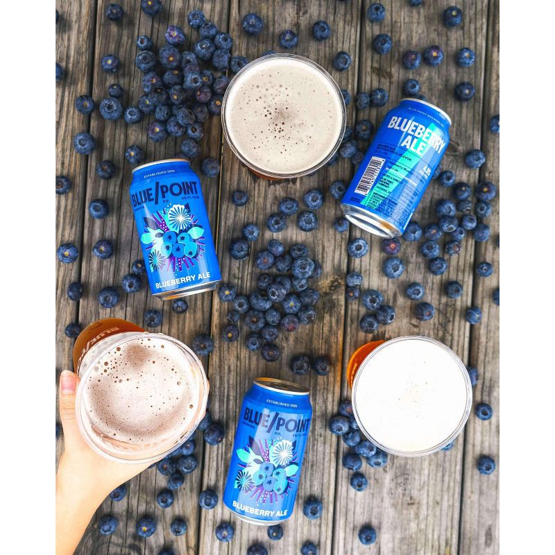 slide 3 of 7, Blue Point Brewing Company Blue Point Blueberry Ale Beer - 6pk/12 fl oz Cans, 6 ct; 12 fl oz