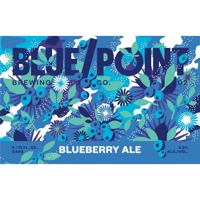 slide 4 of 7, Blue Point Brewing Company Blue Point Blueberry Ale Beer - 6pk/12 fl oz Cans, 6 ct; 12 fl oz