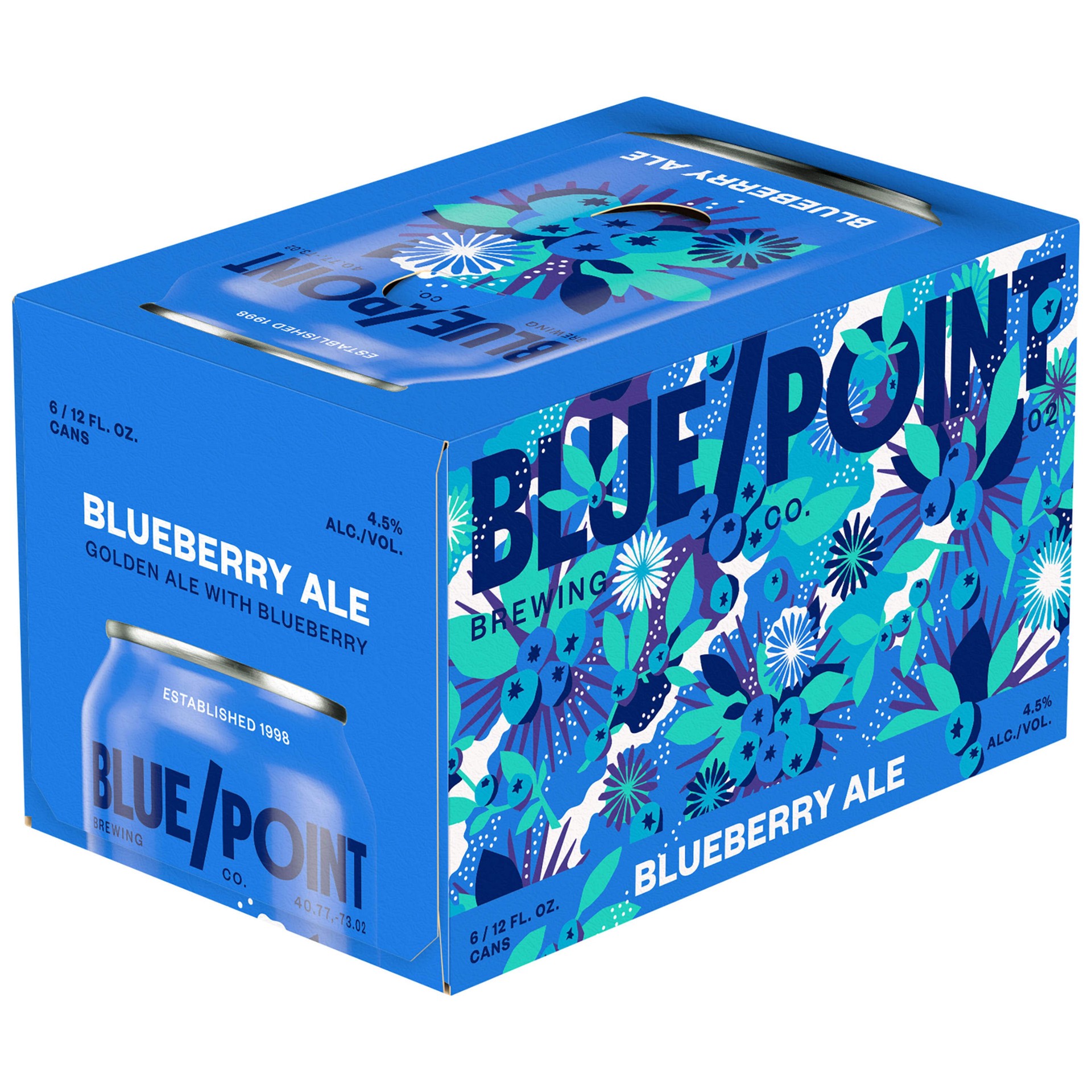 slide 1 of 1, Blue Point Brewing Company Blue Point Blueberry Ale Beer - 6pk/12 fl oz Cans, 6 ct; 12 fl oz